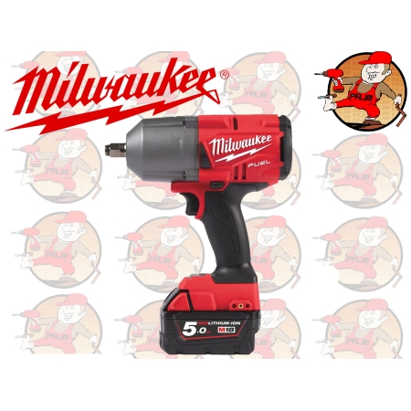 M18 FHIWF12-502X Klucz udarowy pierścieniem zabezpieczającym 2 x 5,0 Ah REDLITHIUM-ION akumulator, ładowarka 100 min., walizka HD box 4933459696MI
