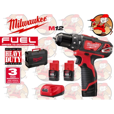 M12BPD-402C Wiertarko-wkrętarka udarowa 4Ah 12V MILWAUKEE M12 BPD-402C