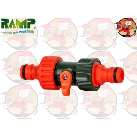 R1122 Łącznik szybkozłączek z zaworem AQUA STOP RAMP