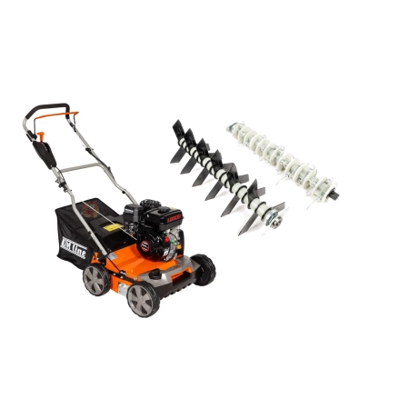 OM-LINE WE40L 2w1 Wertykulator spalinowy 40cm silnik Loncin 200H
