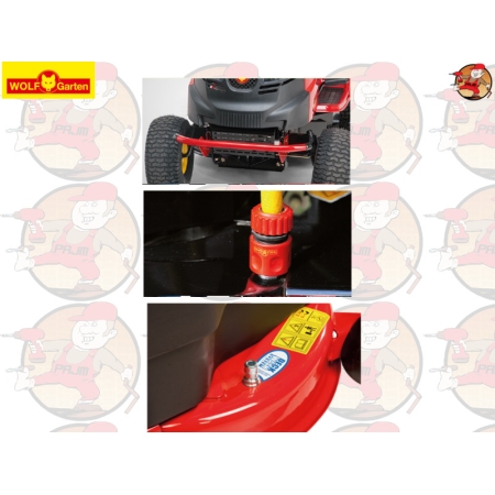A105.180H Kosiarka samojezdna (traktorek) z koszem WOLF-GARTEN 105cm silnik 18.0 K.M Briggs&Stratton A 105.180 H (kat. 13HT71WN650) + GRATIS*