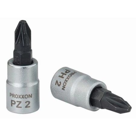 Nasadka z końcówką wkrętaka PZ 2 - 1/4 cala PROXXON - 33 mm PR23735