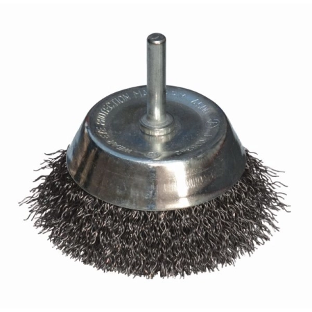 Szczotka doczołowa 75 mm ABRABORO - drut falisty, trzpień AB99420027