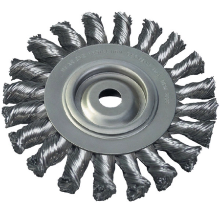Szczotka tarczowa 115 mm/22,2 ABRABORO - drut splatany 0,5 mm AB90440054