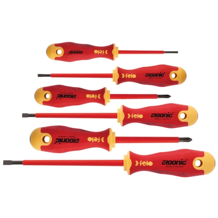 Zestaw 6 wkrętaków FELO - Ergonic VDE FL41396198