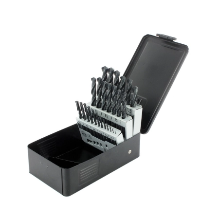 Zestaw wierteł do metalu HSS-R DIN 338 1 - 13 mm ABRABORO [25 szt.] AB00251085