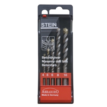 Zestaw wierteł do betonu 4-10 mm ABRABORO AB15000540