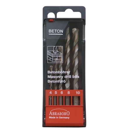 Zestaw wierteł do betonu 4-10 mm ABRABORO Diamant EVO AB15080540