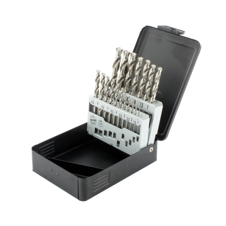 Zestaw wierteł do metalu HSS-GS DIN 338 1 - 10 mm ABRABORO [19 szt.] poprzedni nr AB00141119 AB00141019