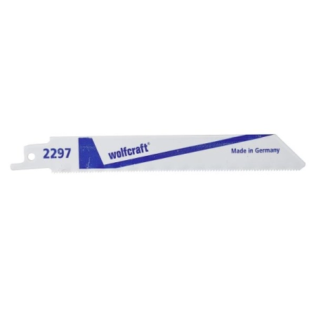 2 brzeszczoty szablaste Wolfcraft - 1 - 3 mm dokładne, równe cięcia, blachy, metale nieżelazne, Inox WF2297000