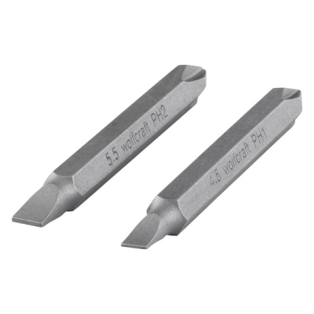 Bit podwójny PH/płaski Wolfcraft [2 szt.] WF2407000
