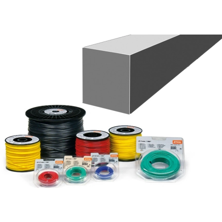 Żyłka tnąca kwadratowa 2,4 mm x 43 metry* pomarańczowa, kłębek, firmy Stihl 00009302640 **