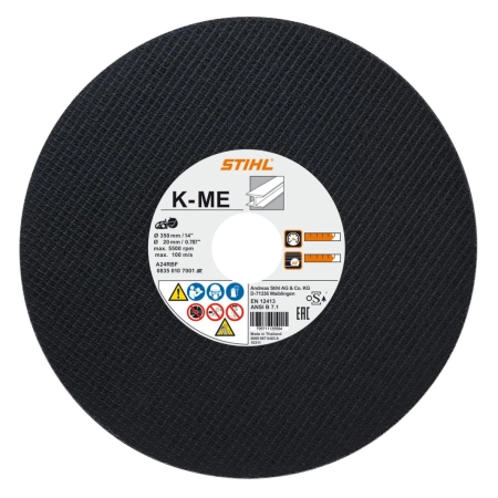 STIHL Ściernica K-ME Ø 300mm/12" / korund A24R-BF 80 m/s / 08350107000