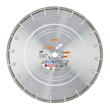 STIHL Tarcza tnąca D-G80 Ø 300mm / segment diamentowy 3 mm 100 m/s / 08350707002