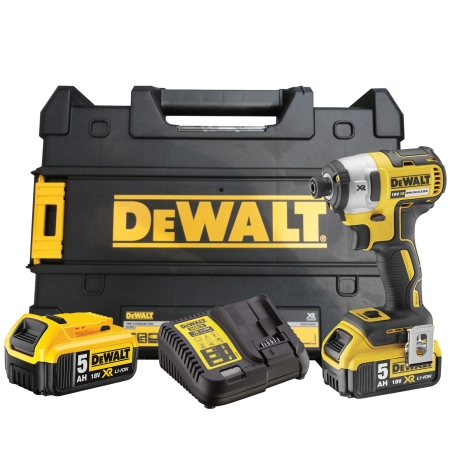 DCF887P2-QW Akumulatorowy zakrętarka udarowa 2 x 5Ah DEWALT