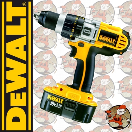 DCD920B2 Wiert.-wkręt. DEWALT 18,0V XRP, 13mm, 3 biegi, 0-500/0-1250/0-2000 obr/min, 55Nm, 2 akum. NiMH 2.6Ah, 40-min. ładow., kufer DCD 920 B2