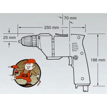 6510LVR MAKITA Elektroniczna wiertarko-wkrętarka 400 W